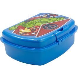 Marvel CZ11367 Sandwichera Vengadores Plástico Reciclable Libre BPA Cierre Seguridad Fácil Limpiar para Niños +4 años Marvel CZ11367 Sandwichera Vengadores Plástico Reciclable Libre BPA Cierre Seguridad Fácil Limpiar para Niños +4 años