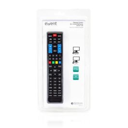 Ewent EW1575 Mando a distancia universal para TV LG y Samsung, compatible con Smart TV y 3D, listo para usar, Negro.