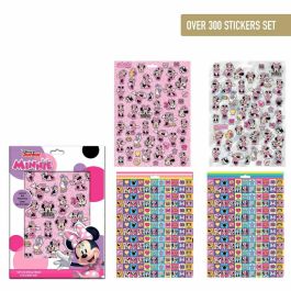 Cerdá Pack de Pegatinas Disney Minnie Mouse para Niños 3+ Años Rosa - 18x25 cm