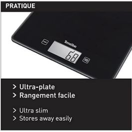 Terraillon T1040 Báscula de Cocina Digital 5 kg / 1 g, Función Tara y Conversión Líquidos - Negro Terraillon T1040 Báscula de Cocina Digital 5 kg / 1 g, Función Tara y Conversión Líquidos - Negro