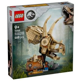 Lego Jurassic World 76969 Fósiles de dinosaurios: Cráneo de triceratops - Juego para niños de 9 años