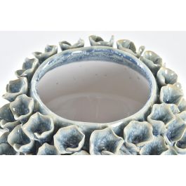 DKD Home Decor Jarrón de Gres Rosa Turquesa Estilo Mediterráneo - Detalles de Flor, 22x22x13 cm (Pack 2 Unidades) DKD Home Decor Jarrón de Gres Rosa Turquesa Estilo Mediterráneo - Detalles de Flor, 22x22x13 cm (Pack 2 Unidades)