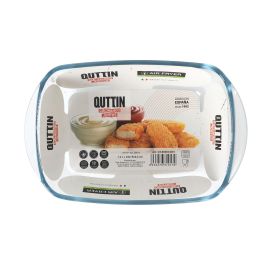 Fuente Vidrio Honda Rect. 23X15Cm 1.2L Quttin (6 Unidades)