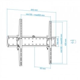 TooQ Soporte de Pared Inclinable LP4270T-B para TV de 37-70" hasta 40kg