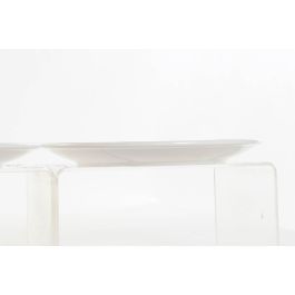 DKD Home Decor Plato New Bone Árabe Granate Gris 25.5x25.5 cm Apto Microondas Lavavajillas Colección Greature 1 Pack 12 Surtido