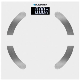 Blaupunkt BP5009 Báscula de Baño Digital Extraplana Blanca con Superficie de Cristal e Indicador de Temperatura