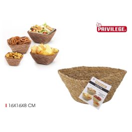 Privilege Cesta de Seagrass Cuadrada 16 x 16 x 8 cm (24 Unidades) Precio: 30.50000052. SKU: B1GBBPQ9ZM