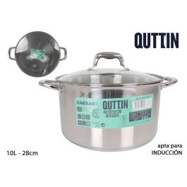 Quttin Olla con Tapa Acero Inoxidable 28 cm / 10 L Modelo New Caesar Precio: 48.89000039. SKU: B1E5QGYVVB