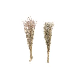 DKD Home Decor Ramo de Flor Seca Blanco y Rosa para Decoración, Pack de 12 Unidades Surtidas, 60 cm Alto x 3 cm Largo x 16 cm Ancho Precio: 62.42874. SKU: B1K6VY8KLB