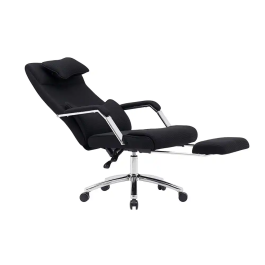 Q-connect Silla de Dirección Ravenna Malla Base Metálica Negro Altura Máx 1300mm Ruedas Premium