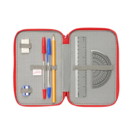 Safta Plumier Triple Spidey 37 Pcs 12,5x19,5x5,5cm