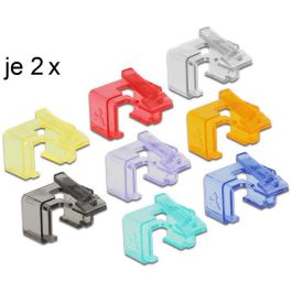 DeLOCK 86420 Set de inicio de clips de reparación RJ45 multicolor 16 piezas