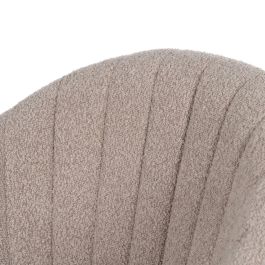 Silla Brazos Beige Tejido-Metal Salón 56 X 61 X 82 cm