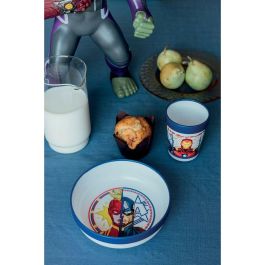 Marvel CZ11298 Vaso Vengadores Antideslizante Bicolor 260ml Plástico Premium Libre BPA para Niños +4 años
