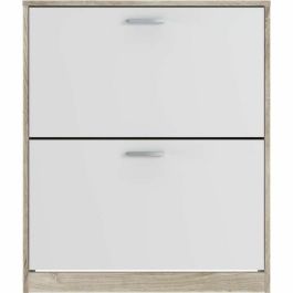 Mueble Zapatos 2 Puertas Roble-Blanco