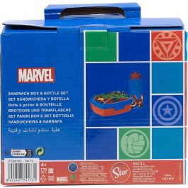Set de Fiambrera y Bidón The Avengers CZ11275 380 ml 17 cm Plástico