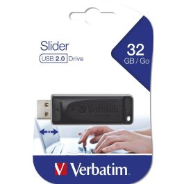 VERBATIM PENDRIVE STORE'N'GO SLIDER 32GB RETRACTIL USB 2.0 NEGRO