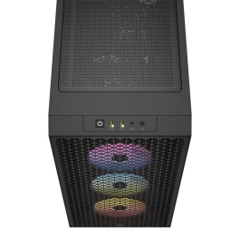 Corsair Caja 3000D RGB Airflow Mid-Tower Negra CC-9011255-WW con Panel de Vidrio Templado
