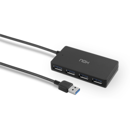 NOX Lite Hub One USB 3.2 Gen 1 (3.1 Gen 1) Type-A 10 Gbit/s Negro Hub USB 4 Puertos Precio: 14.69000016. SKU: S5613469