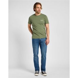 Camiseta de Manga Corta Hombre Lee Lee Medium Wobbly Mercantile Oliva 6-7 Años