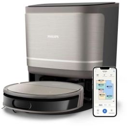 Philips XU9100/10 Robot Aspirador y Fregona 8000 Pa, 280 min, 210 ml, Metal/Negro Precio: 950.99175721. SKU: B12DT7292E