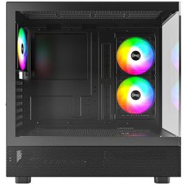 Montech XR TG Caja de PC Torre Negra ATX, micro ATX, Mini-ITX con Iluminación y Filtro Anti-polvo