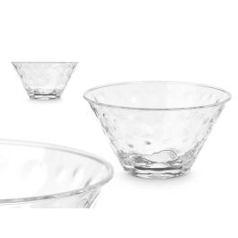 Leknes Bol de Plástico Transparente con Diseño de Puntos, 15 cm de Diámetro y 8.2 cm de Alto (24 Unidades) Precio: 35.50000003. SKU: B1DPS5XVGW