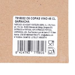 Caja 6 Copas Vino Garnacha 48 cL