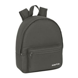 Safta Mini Mochila Escolar Gris 27x32x10cm Poliéster 600D Repelente Agua para 3 Años