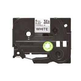 Brother Cinta Rotuladora Laminada Flexible Texto Negro Sobre Blanco 6 mm x 8 m