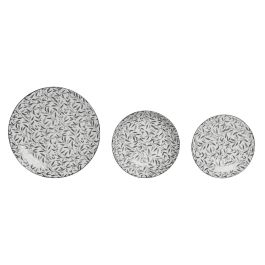 Vajilla Oriental DKD Home Decor Gris Claro 27 x 2 x 27 cm Set de 18