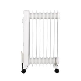 Oceanic OCEABH2000W2 Radiador de Aceite Eléctrico 2000W para Baño, 3 Potencias, 9 Elementos, Móvil, Blanco Oceanic OCEABH2000W2 Radiador de Aceite Eléctrico 2000W para Baño, 3 Potencias, 9 Elementos, Móvil, Blanco