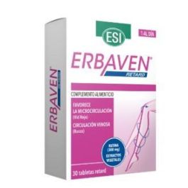 TREPATDIET-ESI Erbaven Retard 30 Comprimidos - Sinergia natural para la circulación y piernas ligeras Precio: 23.6900004. SKU: B1K799EKLA