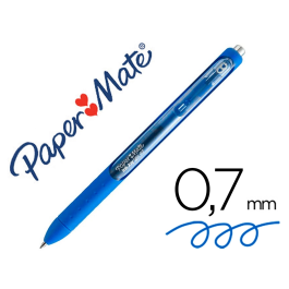 Papermate Inkjoy Retractil Gel Pen Bolígrafo Azul 0,7mm Punta de Bola 0.35mm