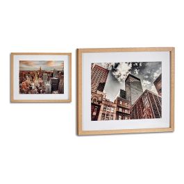 Giftdecor Cuadro Edificios Surtidos Apaisado Marco Haya 43x53 cm (6 Unidades) Precio: 95.95000041. SKU: S3606405