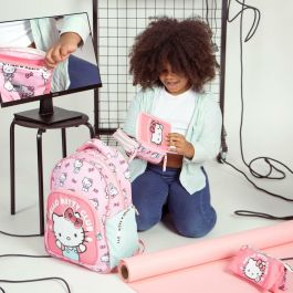 Cerdá Mochila Escolar Mediana 42 cm Hello Kitty Rosa para Niños +3 Años con Dimensiones 3.3x4.2x42cm