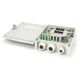 Digitus FTTH Box OS2 12 Fibras LC/APC - Carcasa de Conexión para Montaje, Blanco