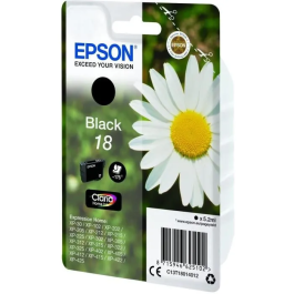 Epson Expression Home XP-102/205/305/322/405/422 Cartucho Negro nº18