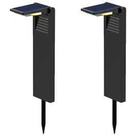 Lumisky LUM3666162002817 Juego de 2 Balizas Solares para Plantar OSTRY H41 cm LED Blanco Frío