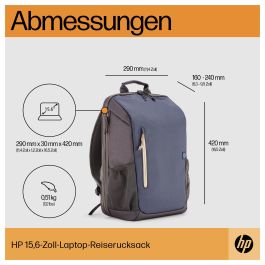 HP Mochila para Portátil de Viaje 18 Litros 15.6 Pulgadas Iron Grey