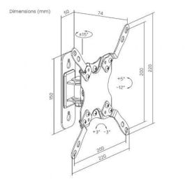 AISENS - SOPORTE ECO GIRATORIO, INCLINABLE Y NIVELABLE PARA MONITOR/TV 20KG (1 PIVOTE) DE 13-42, NEGRO AISENS - SOPORTE ECO GIRATORIO, INCLINABLE Y NIVELABLE PARA MONITOR/TV 20KG (1 PIVOTE) DE 13-42, NEGRO