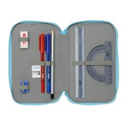 Plumier Triple Bluey Azul cielo 12,5 x 19,5 x 5,5 cm 36 Piezas