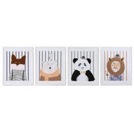 Cuadro Baby DKD Home Decor Blanco Gris 1.8 x 50 x 40 cm (4 Unidades) Precio: 43.49999973. SKU: B1BPHJCJBR