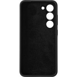 eSTUFF Funda de silicona MADRID para Samsung Galaxy S23 - Protección trasera y lateral, interior microfibra, color negro