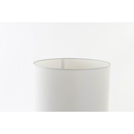 DKD Home Decor Lampara Sobremesa Glam Dorado Blanco Metal Lino 28 x 67 x 28 cm (2 Unidades)