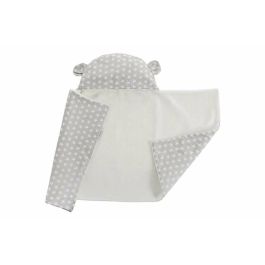 Manta capucha reversible estrella gris 90 x 66 cm Manta capucha reversible estrella gris 90 x 66 cm