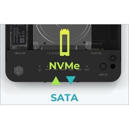 ICY BOX Docking Station para 2.5" SATA y M.2 NVMe - USB 3.2