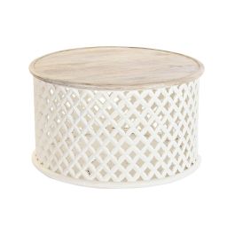 Mesa de Centro DKD Home Decor Blanco Natural Aluminio Madera de mango 81 x 81 x 45 cm Precio: 377.49999991. SKU: S3034346
