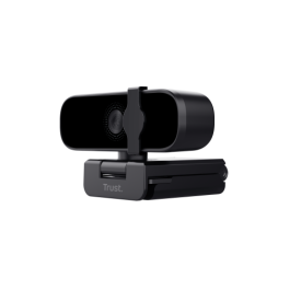 Trust Webcam Tanor Full HD 1080p 30fps con Micrófono, USB, Negro