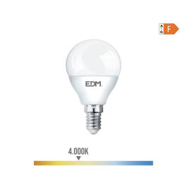 Edm Bombilla esférica LED E14 7W 600lm 4000K luz día Ø4,5x8cm Precio: 3.50000002. SKU: S7902356